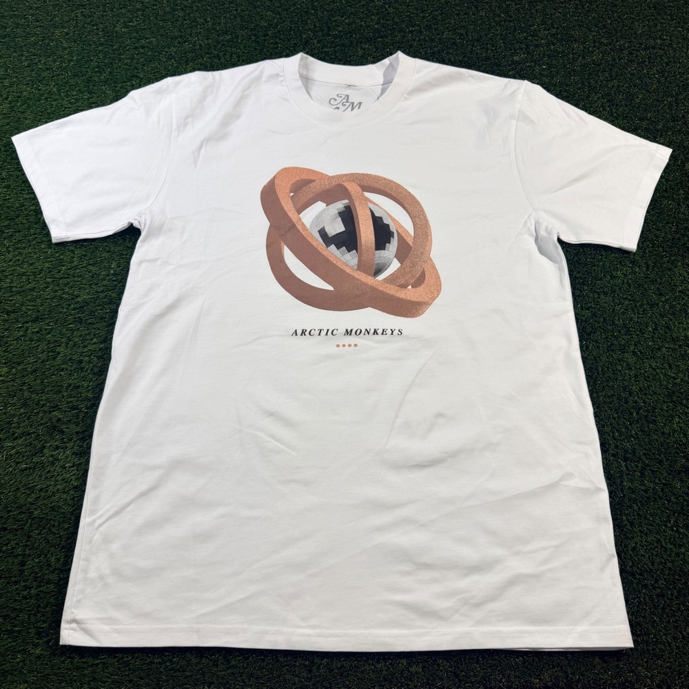 Arctic Monkeys North American Tour 2023 White Graphic T-Shirt XL Mens Tee